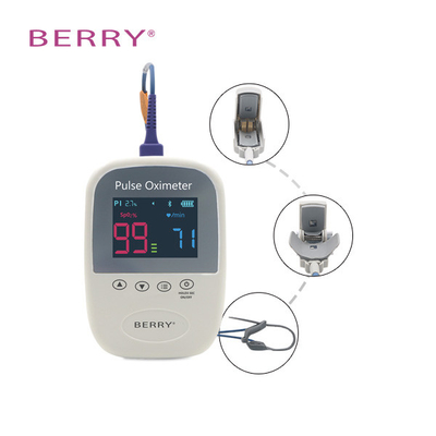 Hand Held Oxymetre Professionnel Fingertip Pulse Oxi Meter Wholesale Medical Spo2 New China Ce Purple Electricity 2 Year