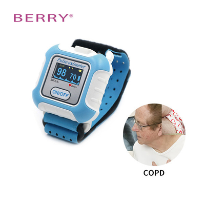 Stand Alone Sleep Oxygen Monitor Wrist Pulse Oximeter 48 Hours Built In Memory