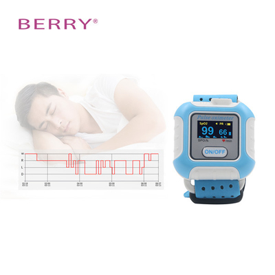 Reliable Accurate monitoring MoveOxy Apnea diagnosis wrist bluetooth pulse oximeter with watch sleep screener