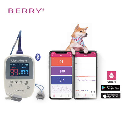 Veterinary Spo2 Monitor With Internal Memory And Bluetooth Data Transfer