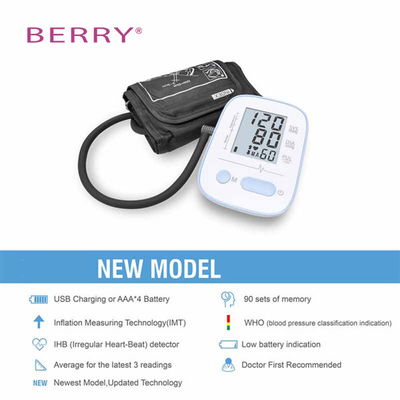 Electronic Sphygmomanometer Upper Arm BP Monitor Portable