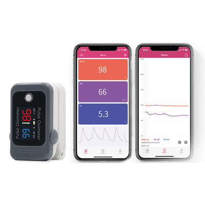 SpO2 Measurement Range Bluetooth Fingertip Pulse Oximeter With Dual Color OLED Display