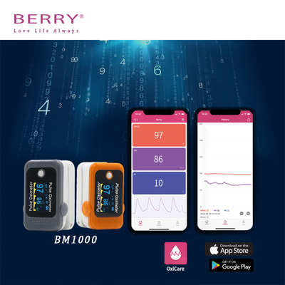 Battery Fingertip Pulse Oximeter Pulse Blood Oxygen Monitor 25 - 250BPM