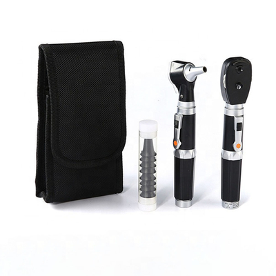 Medical Rechargeable Tongue Depressor Set Steel Diagnostic Otoscope Ent