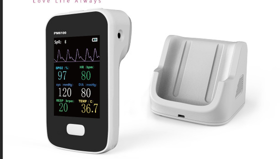 Medical Bluetooth Handheld Patient Continuous monitoring system Multiparameter Patient Monitor CE