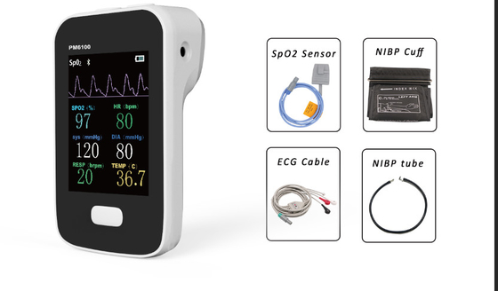 Neonate Multi Parameter Handheld BERRY Bluetooth Patient Monitor SpO2 PR ECG NIBP