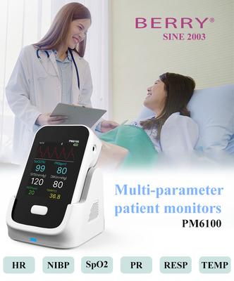 Medical Bluetooth Handheld Patient Continuous monitoring system Multiparameter Patient Monitor CE