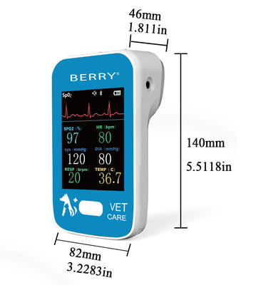 PR ECG TEMP SpO2 NIBP High Quality  6 parameters veterinary vital signs monitor animal use monitoring machine