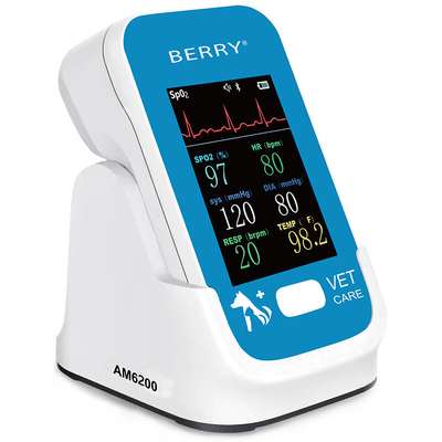 Veterinary Patient Monitor with One-Button Design for Easy Operation Pulse Rate Monitoring veterinary multiparameter