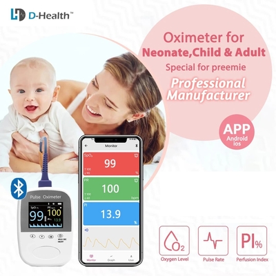Digital OLED Display Handheld Pulse Oximeter ±2% Accurate For Blood Oxygen Measurement