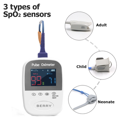 Finger Handheld Pulse Oximeter 1000mAh Battery Capacity 8 Hours Battery Life