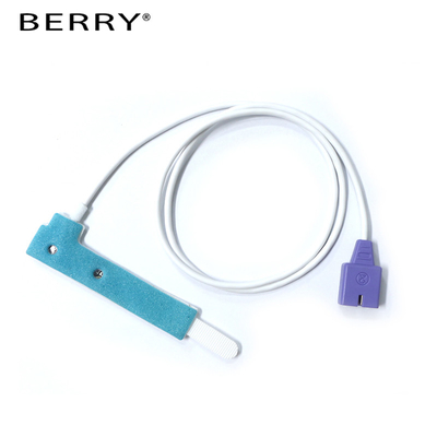 Dual Keyed Blue Foam SpO2 Sensor For 9pin Probes