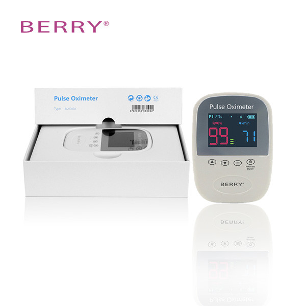 Safety Battery Lock Hand Held Pulse Oximeter With Spo2 Probe Sensor