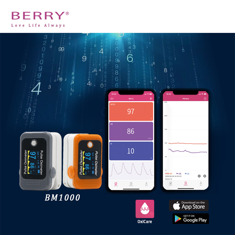 Battery Fingertip Pulse Oximeter Pulse Blood Oxygen Monitor 25 - 250BPM