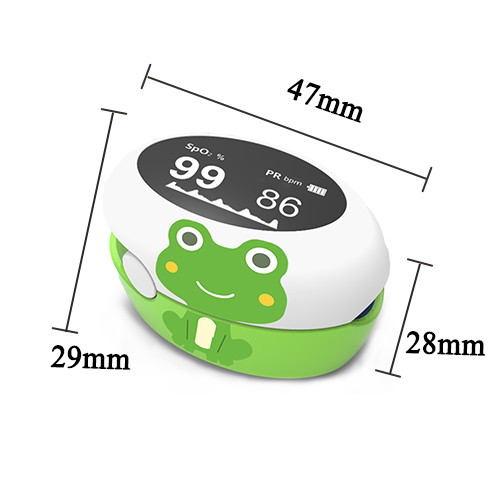 Rechargeable Lithium Batteries Pediatric Pulse Oximeter 35%-100% SPO2 Measurement Range